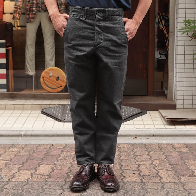 WORKERS/ワーカーズ Officer Trousers Slim, Type2 Cotton Serge Grey 